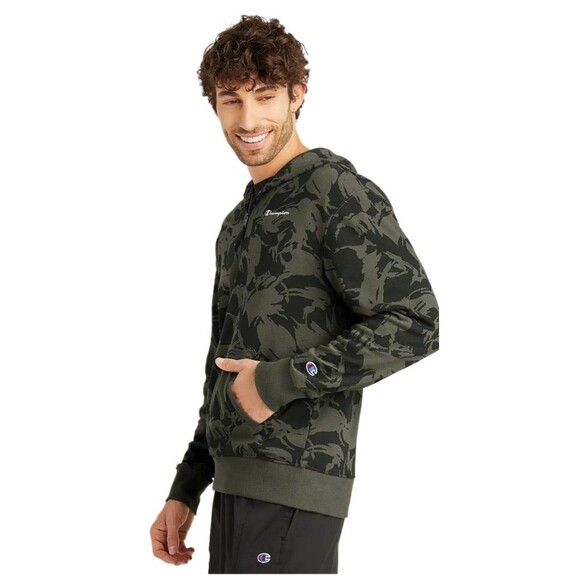 NWT Men's Champion AOP Global Explorer French Terry Men's Fleece Hoodie, Small - Picture 2 of 10